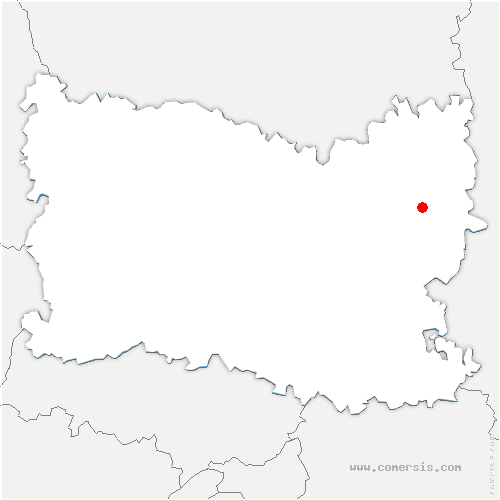 carte de localisation de Bellefontaine