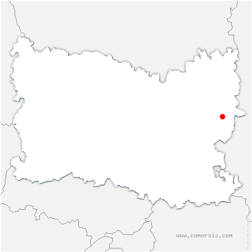 carte de localisation de Berneuil-sur-Aisne