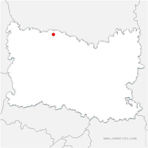 carte de localisation de Blancfossé