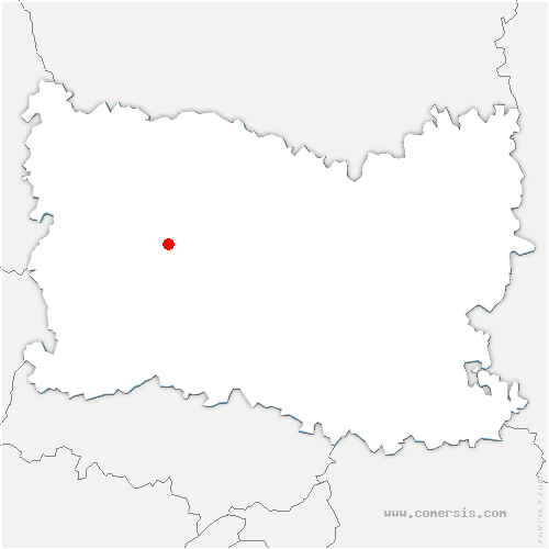 carte de localisation de Blérancourt