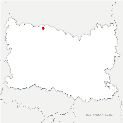 carte de localisation de Bonneuil-les-Eaux