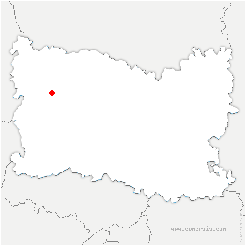 carte de localisation de Bonnières