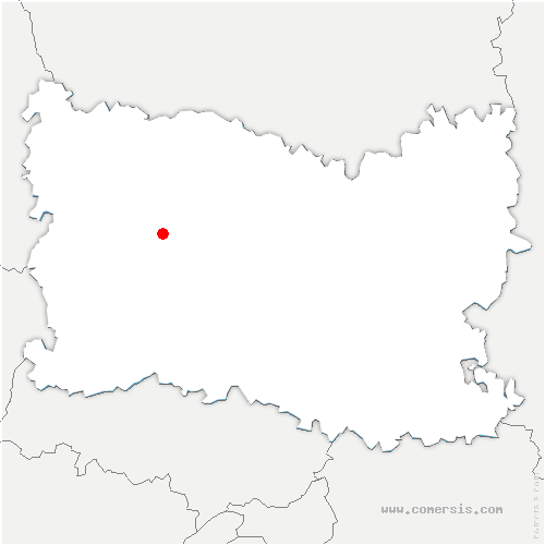 carte de localisation de Bourguignon-sous-Coucy