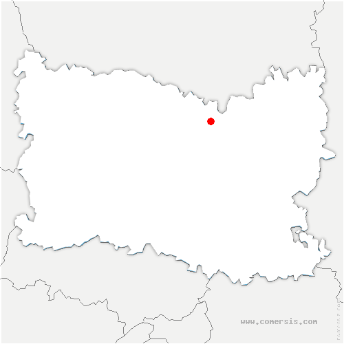 carte de localisation de Champagne-sur-Oise