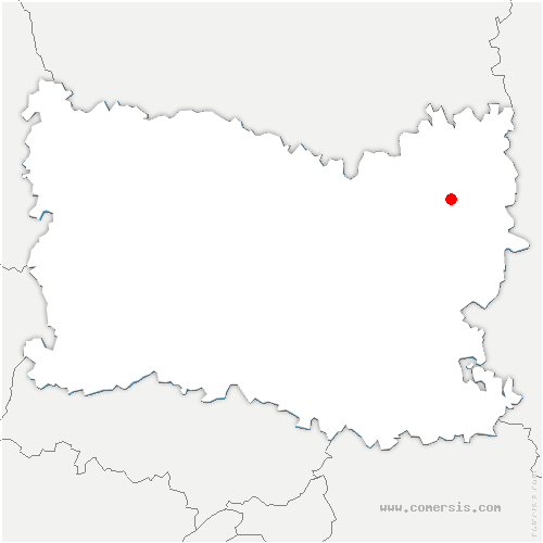 carte de localisation de Chaumontel