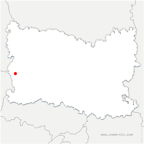 carte de localisation du Coudray-Saint-Germer