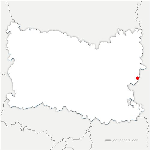 carte de localisation de Courtieux
