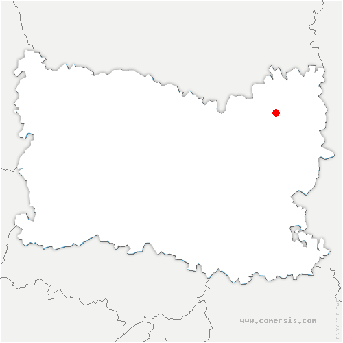 carte de localisation de Évricourt