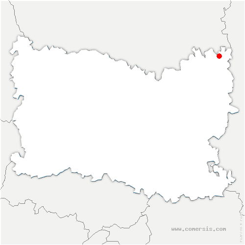 carte de localisation de Flavy-le-Meldeux