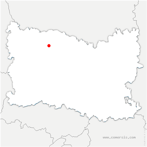 carte de localisation de Francastel