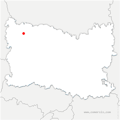 carte de localisation de Gaudechart