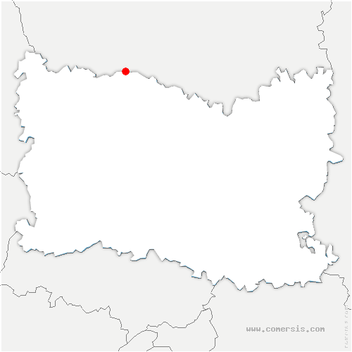 carte de localisation de Gouy-les-Groseillers
