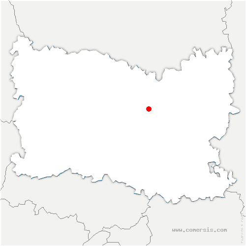 carte de localisation de Grandvillers-aux-Bois