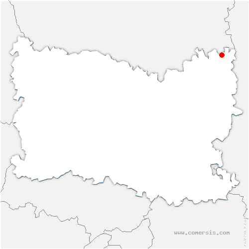 carte de localisation de Guiscard