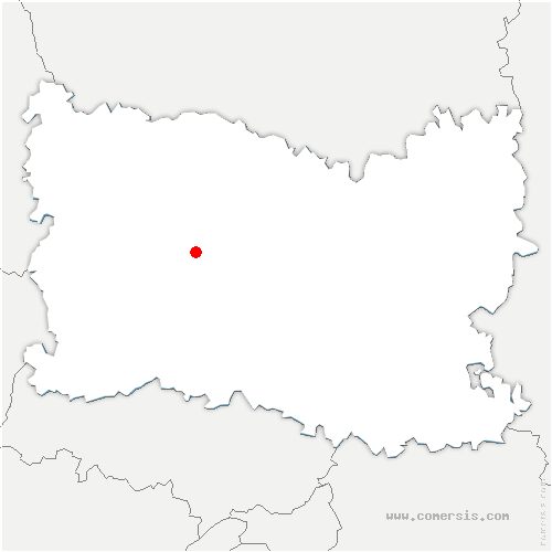 carte de localisation de Guny
