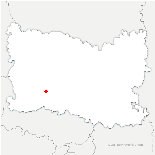 carte de localisation de Laversine