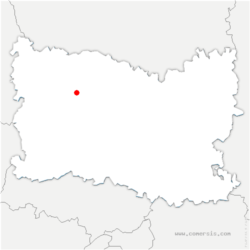 carte de localisation de Maisoncelle-Saint-Pierre