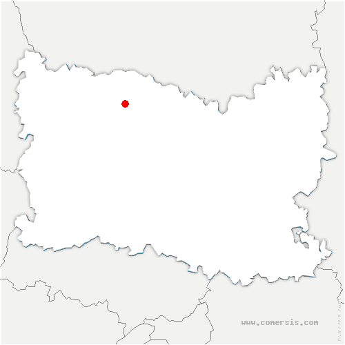 carte de localisation de Maisoncelle-Tuilerie