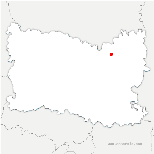 carte de localisation de Mareuil-la-Motte