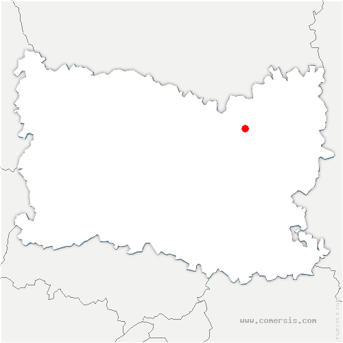 carte de localisation de Margny-sur-Matz