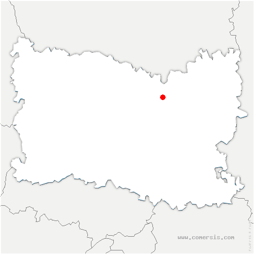 carte de localisation de Méry-la-Bataille
