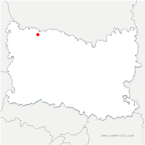 carte de localisation de Mesnil-Conteville