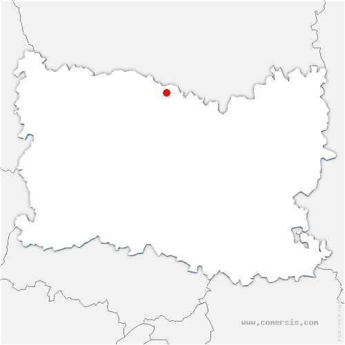 carte de localisation du Mesnil-Saint-Firmin