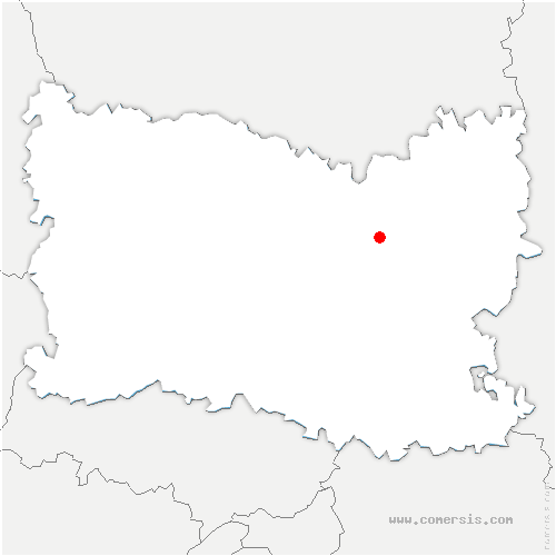 carte de localisation de Monchy-Humières