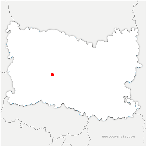 carte de localisation de Montreuil-sur-Thérain