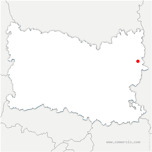 carte de localisation de Moulin-sous-Touvent