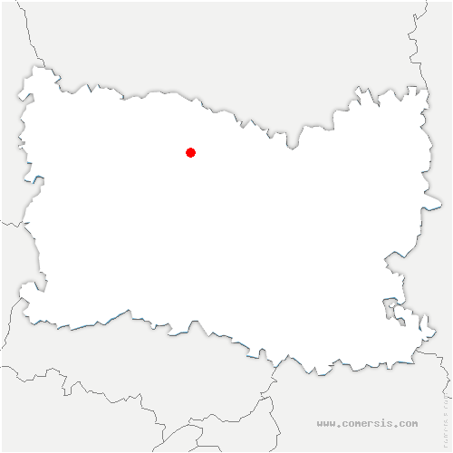 carte de localisation de Noyers-Saint-Martin