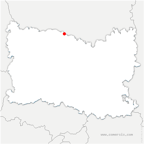 carte de localisation de Paillart