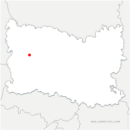 carte de localisation de Pierrefitte-en-Beauvaisis