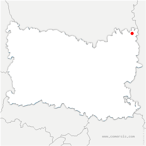carte de localisation du Plessis-Patte-d'Oie