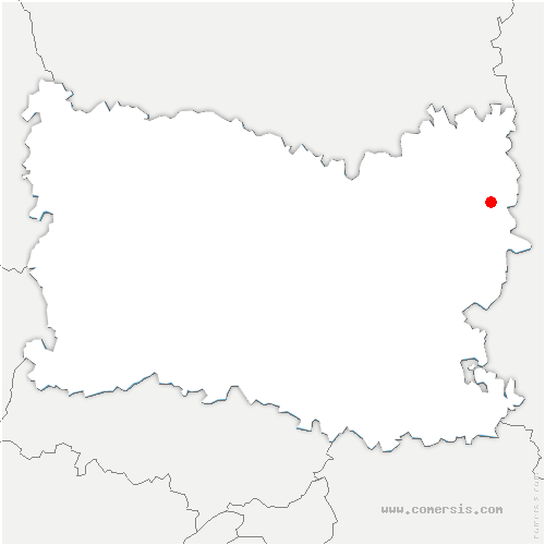 carte de localisation de Pontoise-lès-Noyon