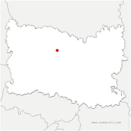 carte de localisation du Quesnel-Aubry