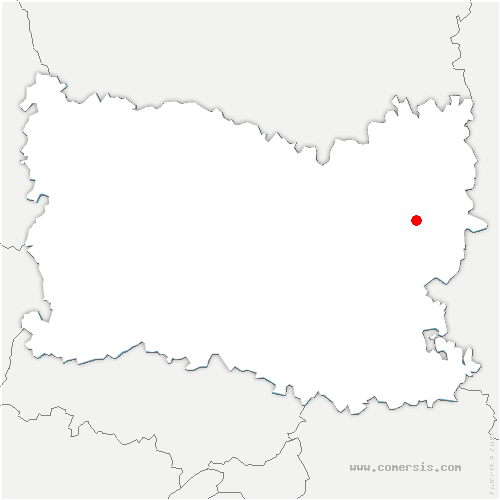 carte de localisation de Saint-Crépin-aux-Bois