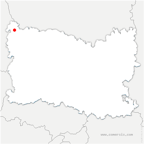 carte de localisation de Saint-Thibault