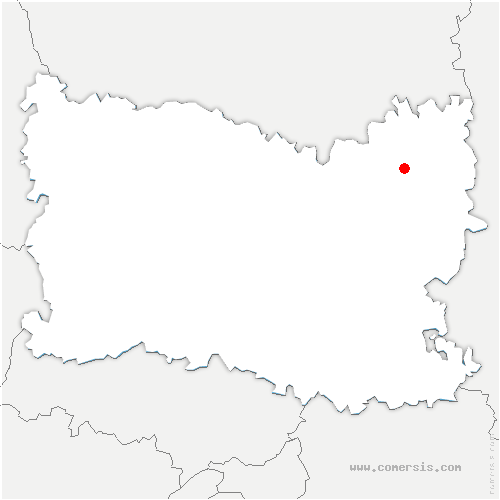 carte de localisation de Thiescourt