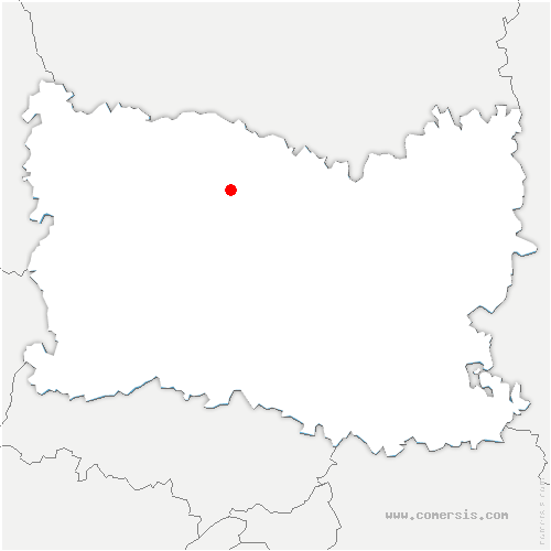 carte de localisation de Thieux