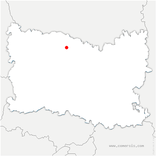 carte de localisation de Vendeuil-Caply