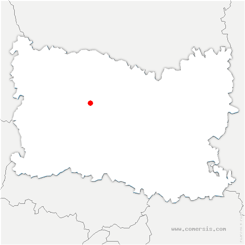 carte de localisation de Verneuil-sous-Coucy