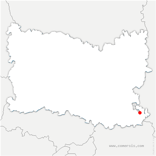carte de localisation de la Villeneuve-sous-Thury