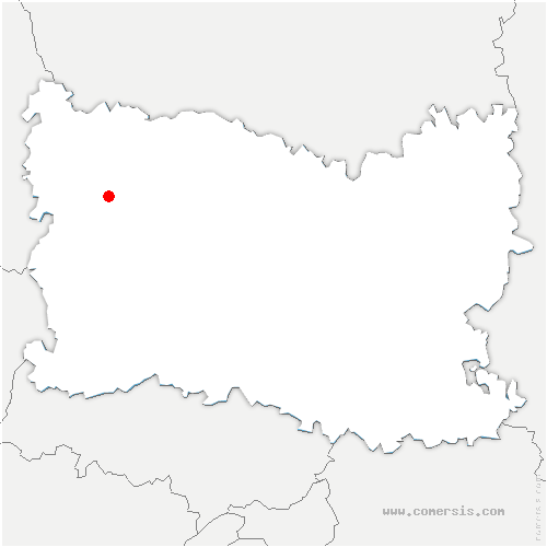 carte de localisation de Villers-sur-Bonnières