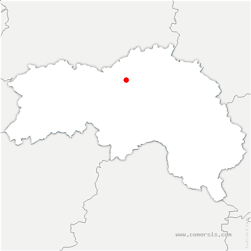carte de localisation d'Aubry-en-Exmes