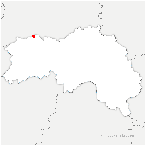 carte de localisation de Beauche