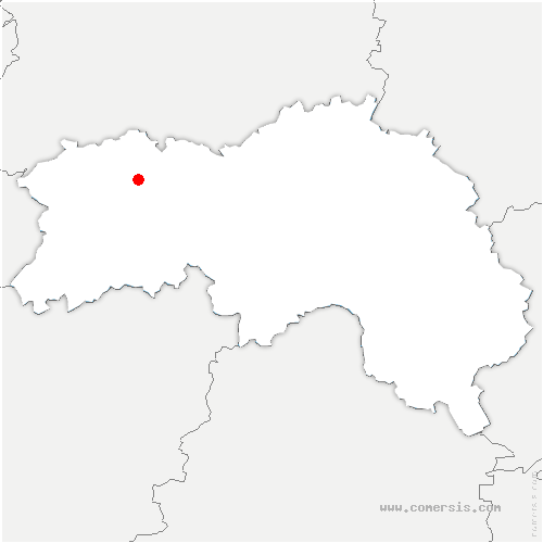 carte de localisation de la Carneille