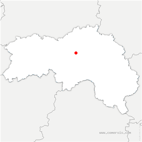 carte de localisation de la Cochère