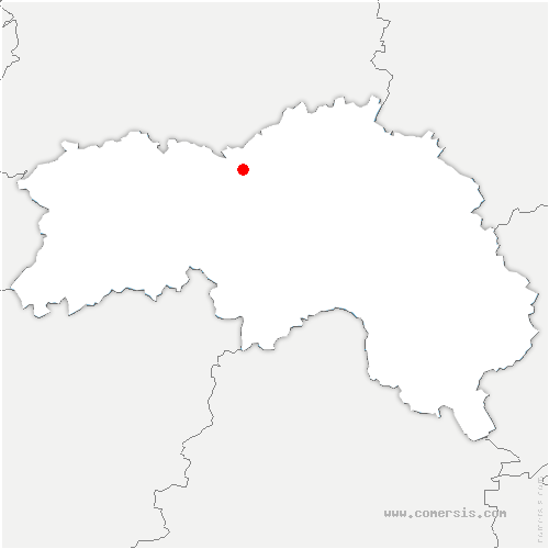 carte de localisation de Commeaux