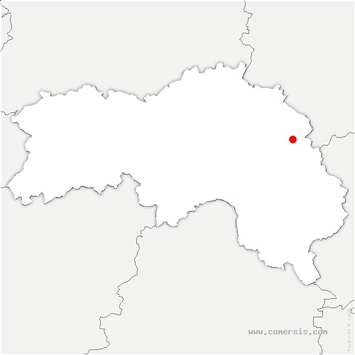 carte de localisation de Coquainvilliers